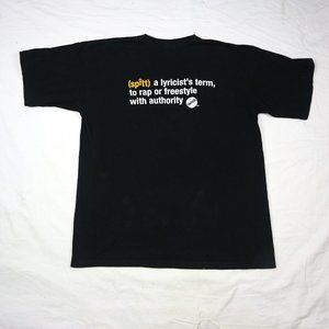 Skoolin SPITT Tee T-Shirt Slang Hip Hop Black XL